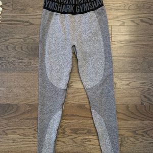 Gymshark Flex Leggings, black and grey.